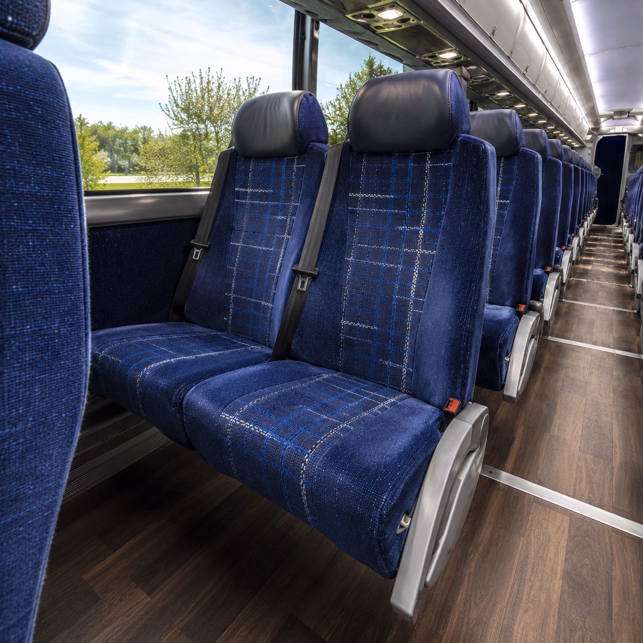 flint corporate event transportation onboard seating