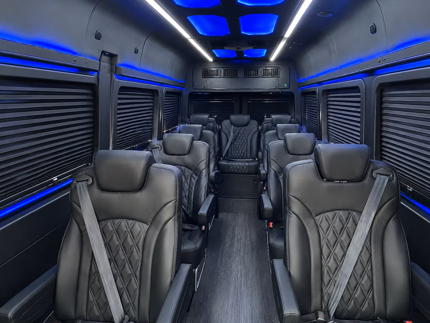 flint private event transportation onboard seating